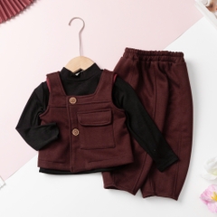 Bộ thời trang trẻ em - F04 1/5 nỉ gile