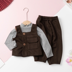 Bộ thời trang trẻ em - F04 1/5 nỉ gile