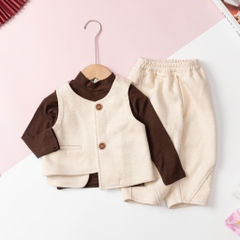 Bộ thời trang trẻ em - F04 1/5 nỉ gile