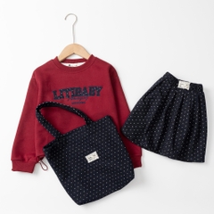 Bộ thời trang trẻ em - F07- nỉ chân váy 8/14 tuổi