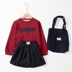Bộ thời trang trẻ em - F07- nỉ chân váy 8/14 tuổi