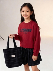 Bộ thời trang trẻ em - F07- nỉ chân váy 8/14 tuổi