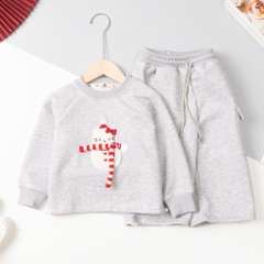 Bộ cotton trẻ em -F09 nỉ Noel 3/7