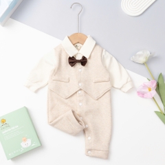 Bộ cotton trẻ em-bé trai ĐB002-body 6/24m