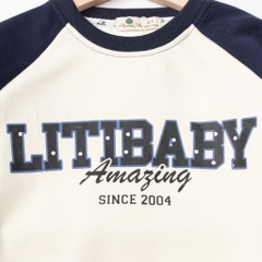 Bộ thời trang trẻ em - F07 8/14 nỉ in Litibaby