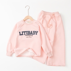 Bộ thời trang trẻ em - F07 8/14 nỉ in Litibaby