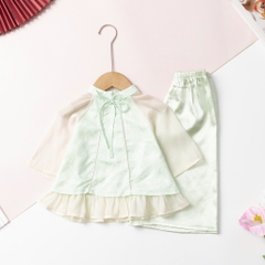 Áo dài trẻ em - AD02 2/12- Áo quần lụa