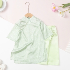 Áo dài trẻ em - AD02 2/12- Lụa trơn BG