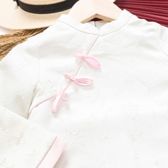 Áo dài trẻ em - AD02 2/12- Gấm hoa BG