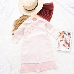 Áo dài trẻ em - AD02 2/12- Gấm hoa BG