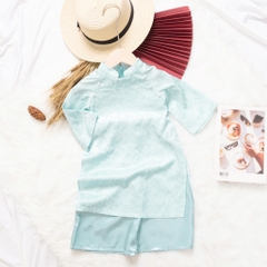 Áo dài trẻ em - AD02 2/12 - BG lụa