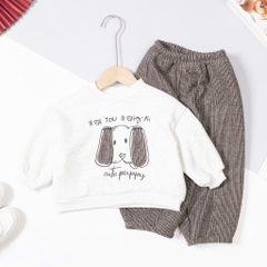 Bộ thời trang trẻ em - F04 2/7 thêu chó