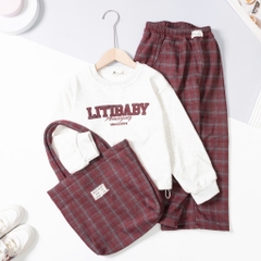 Bộ thời trang trẻ em - F04 8/16 quần suông