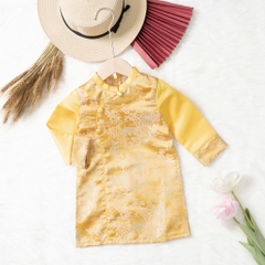 Áo dài trẻ em - AD02 2/10 gấm khuy