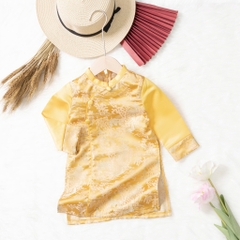 Áo dài trẻ em - AD02 2/10 gấm khuy