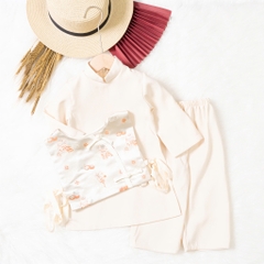 Áo dài trẻ em - AD02 1/7 BT gấm dây