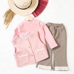 Bộ thời trang trẻ em - F04 2/7 BG áo gile