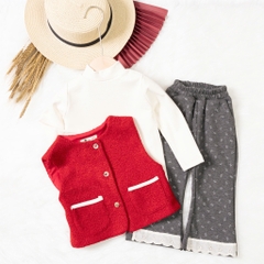 Bộ thời trang trẻ em - F04 2/7 BG áo gile