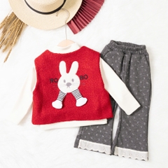 Bộ thời trang trẻ em - F04 2/7 BG áo gile