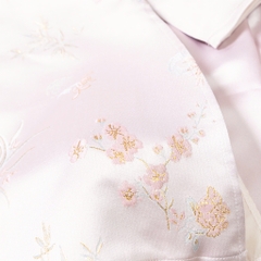 Áo dài trẻ em - AD03 2/10- BG gấm họa tiết