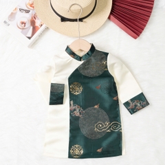 Áo dài trẻ em - AD02 1/7 BT gấm phối