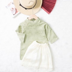 Áo dài trẻ em - AD03 2/10 gấm chân váy