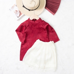 Áo dài trẻ em - AD03 2/10 gấm chân váy