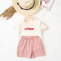Bộ cotton trẻ em - bé trai B002 1/7 TS02