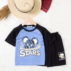 Bộ cotton trẻ em - bé trai B003 2/10-TS12