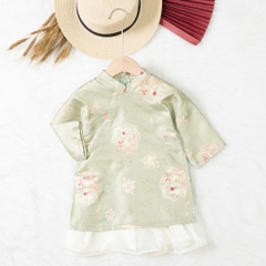 Áo dài trẻ em - AD03 1/7 gấm ánh tơ