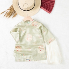 Áo dài trẻ em - AD03 1/7 gấm ánh tơ