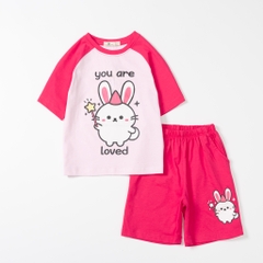 Bộ cotton trẻ em-bé gái G003 2/10