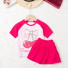 Bộ cotton trẻ em-bé gái G003 2/10