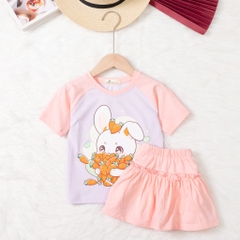 Bộ cotton trẻ em-bé gái G003 2/10