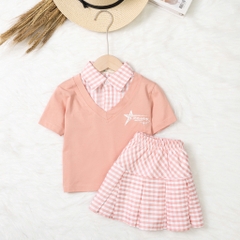 Bộ cotton trẻ em - bé gái G002 2/10 TS04