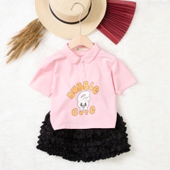 Bộ cotton trẻ em - bé gái G001 4/12-TS05