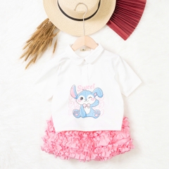 Bộ cotton trẻ em - bé gái G001 4/12-TS05