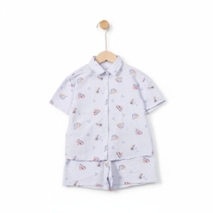Bộ cotton trẻ em - bé trai B002 size 4/10T