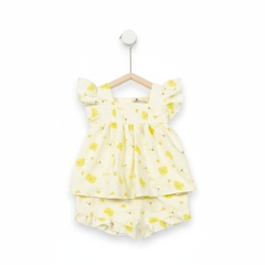 Bộ cotton trẻ em - bé gái G005 2/7- đũi lanh