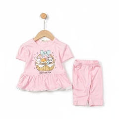 Bộ cotton trẻ em - bé gái G005 1/7 TS29