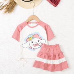 Bộ cotton trẻ em - bé gái G002 4/10-H551