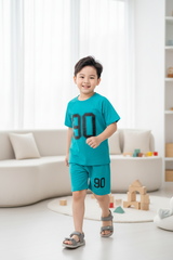 Bộ cotton trẻ em - bé trai B001 2/10