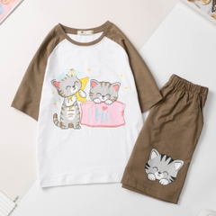 H523 Bộ BG ngắn tay phối 10/16