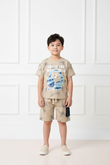 Bộ cotton trẻ em - bé trai B001 4/16 H560