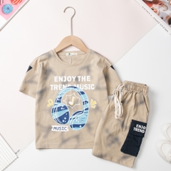 Bộ cotton trẻ em - bé trai B001 4/16 H560