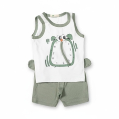 Bộ cotton trẻ em - bé trai B003 1/5 TS08