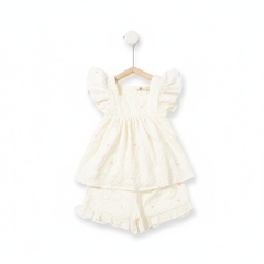 Bộ cotton trẻ em - bé gái G005 2/7- đũi lanh