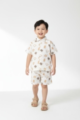 Bộ cotton trẻ em - bé trai B002 4/10