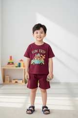 Bộ cotton trẻ em - bé trai B006 2/10 NA31