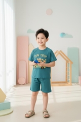 Bộ cotton trẻ em - bé trai B006 2/10 NA31